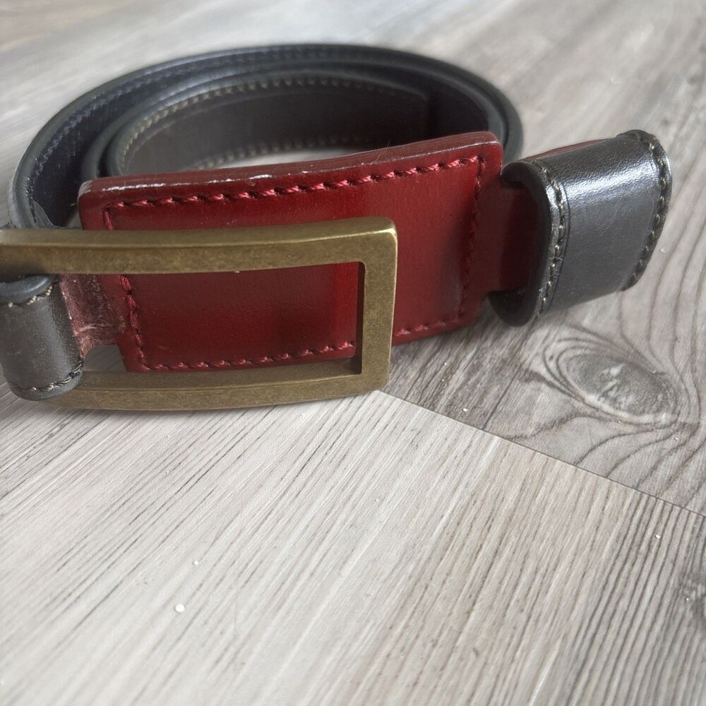 Carlisle Vintage Women’s Belt Black Genuine Leather 90's Small